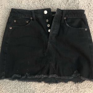 Button Up Jean Skirt